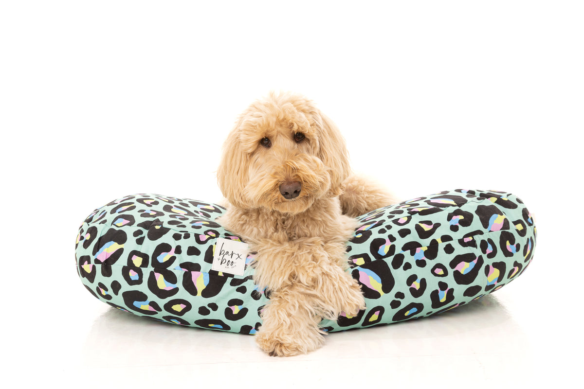 Cheetah print dog clearance bed