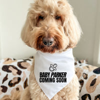 Custom Baby Announcement - Pet Bandana