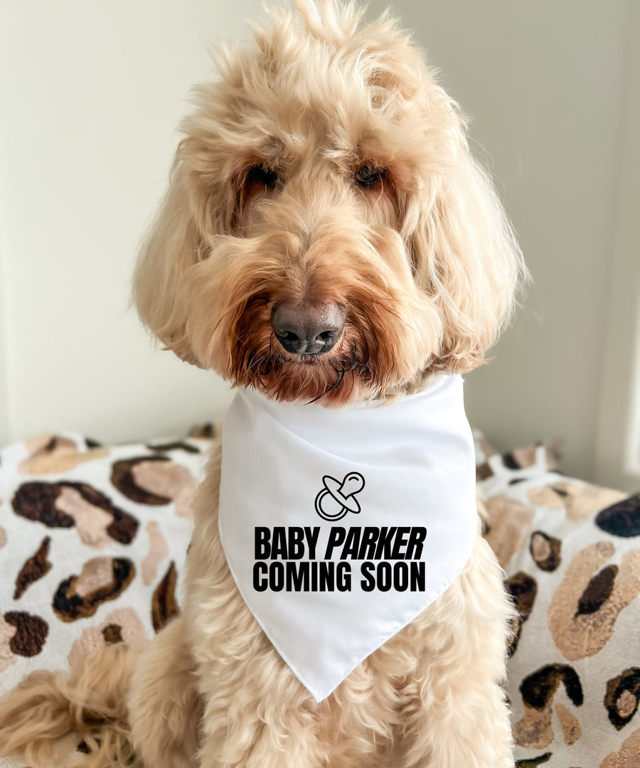 Custom Baby Announcement - Pet Bandana