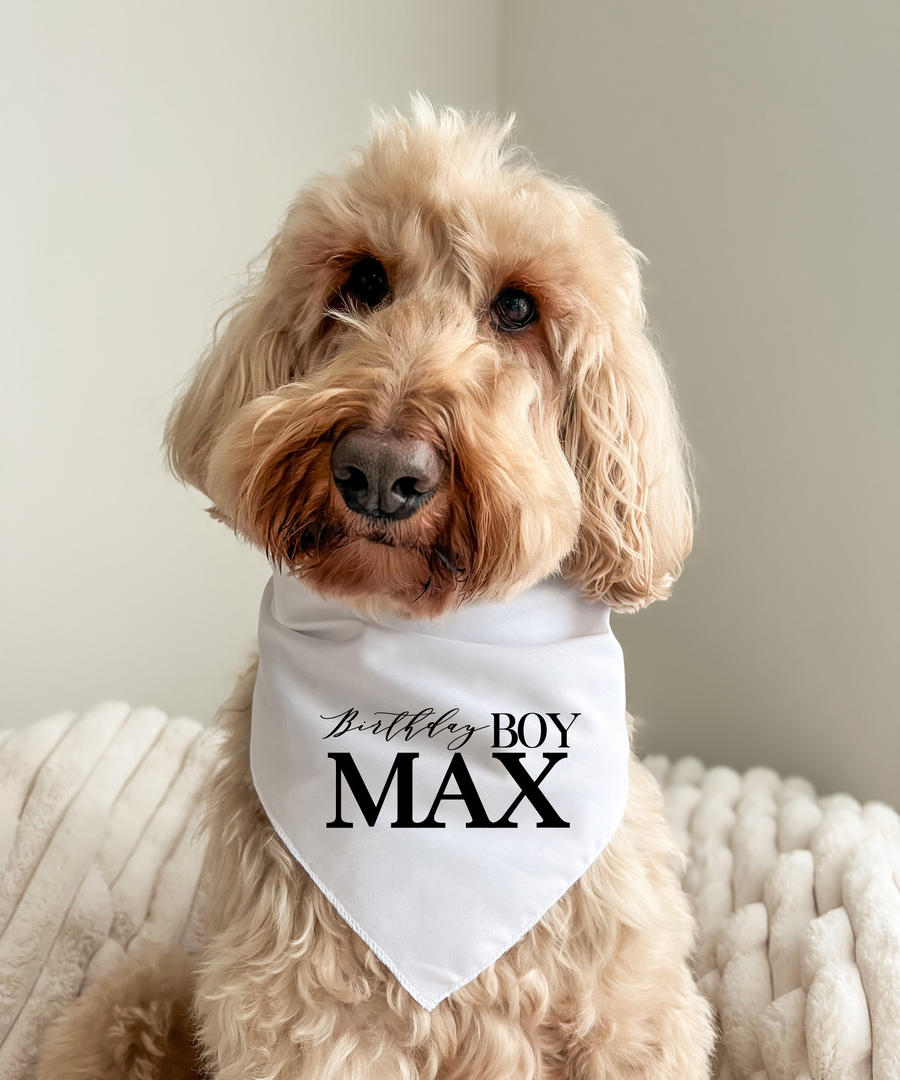 Custom Birthday Boy - Pet Bandana