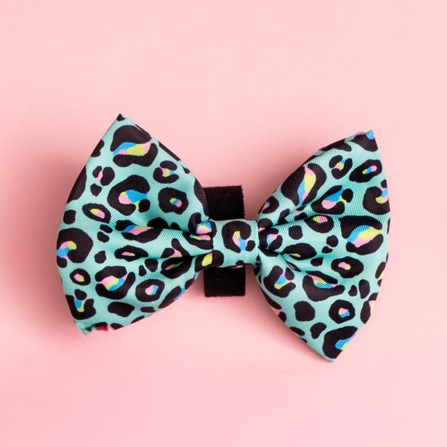 Mint Leopard - Bow Tie