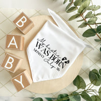 Custom Bestie Birth Announcement - Pet Bandana