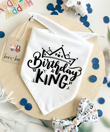 Birthday King - Pet Bandana