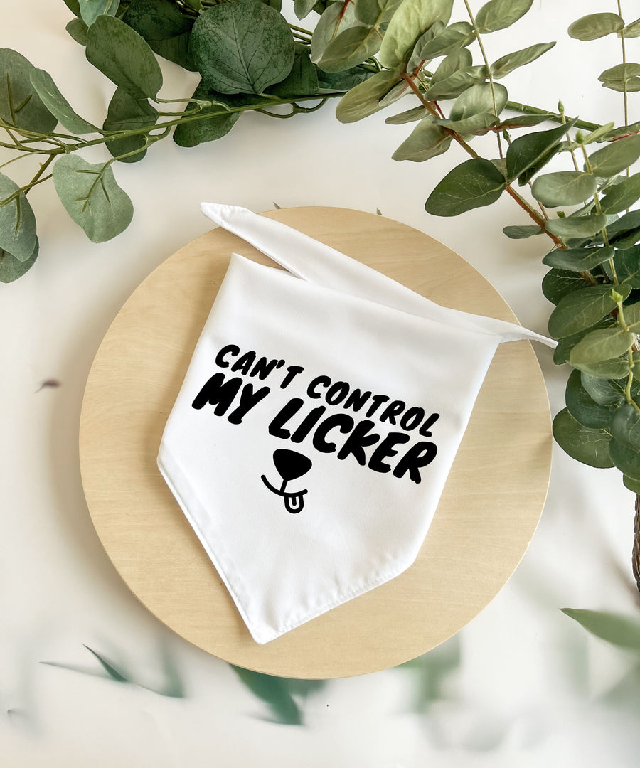 Can't Control My Licker - Pet Bandana