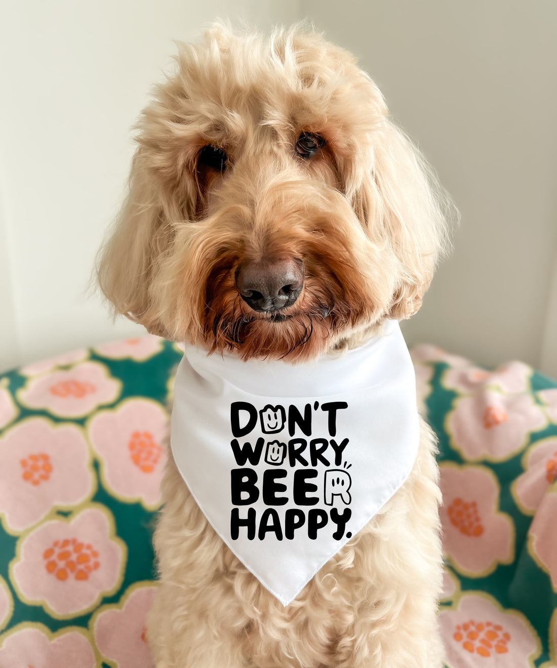 Don't Worry, Beer Happy - Pet Bandana