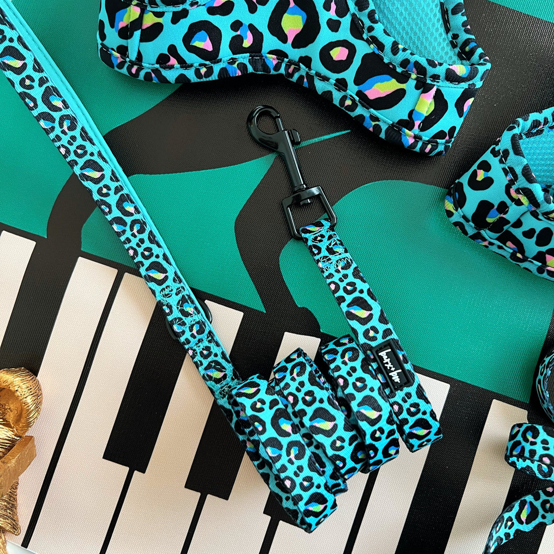 Mint Leopard - Dog Lead