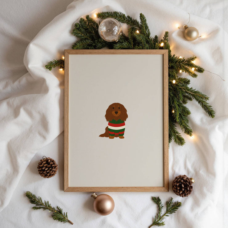 Christmas - Custom Drawn Pet Portrait