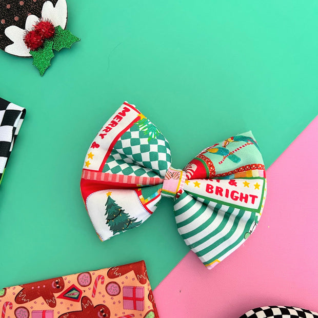 Merry & Bright - Handmade Bow Tie