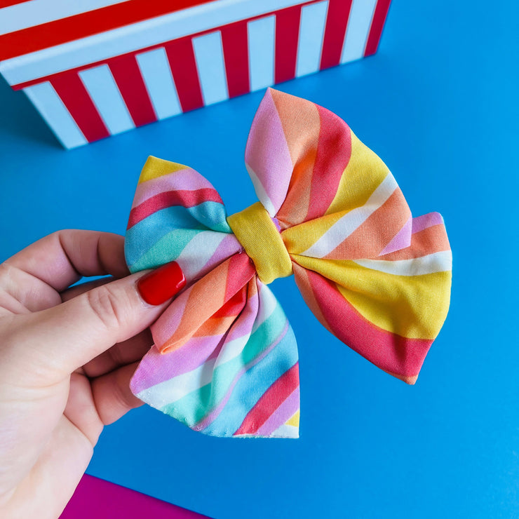 Cotton Candy - Handmade Sailor Bow