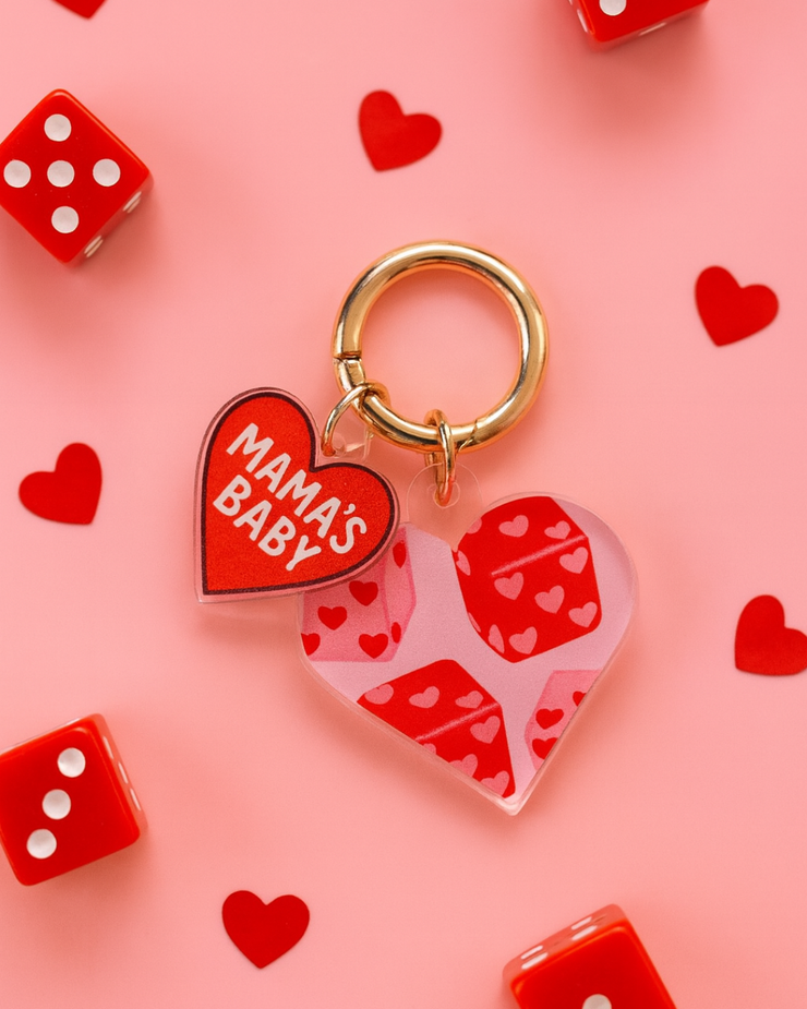 Dice Heart - Pet Tag