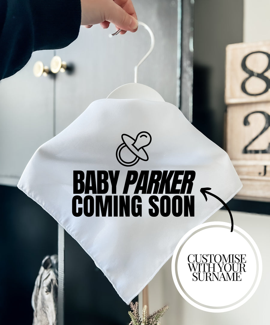 Custom Baby Announcement - Pet Bandana