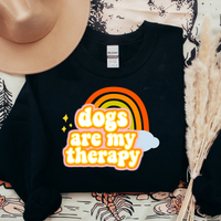 Dogs Are My Therapy - Jumper (Black)