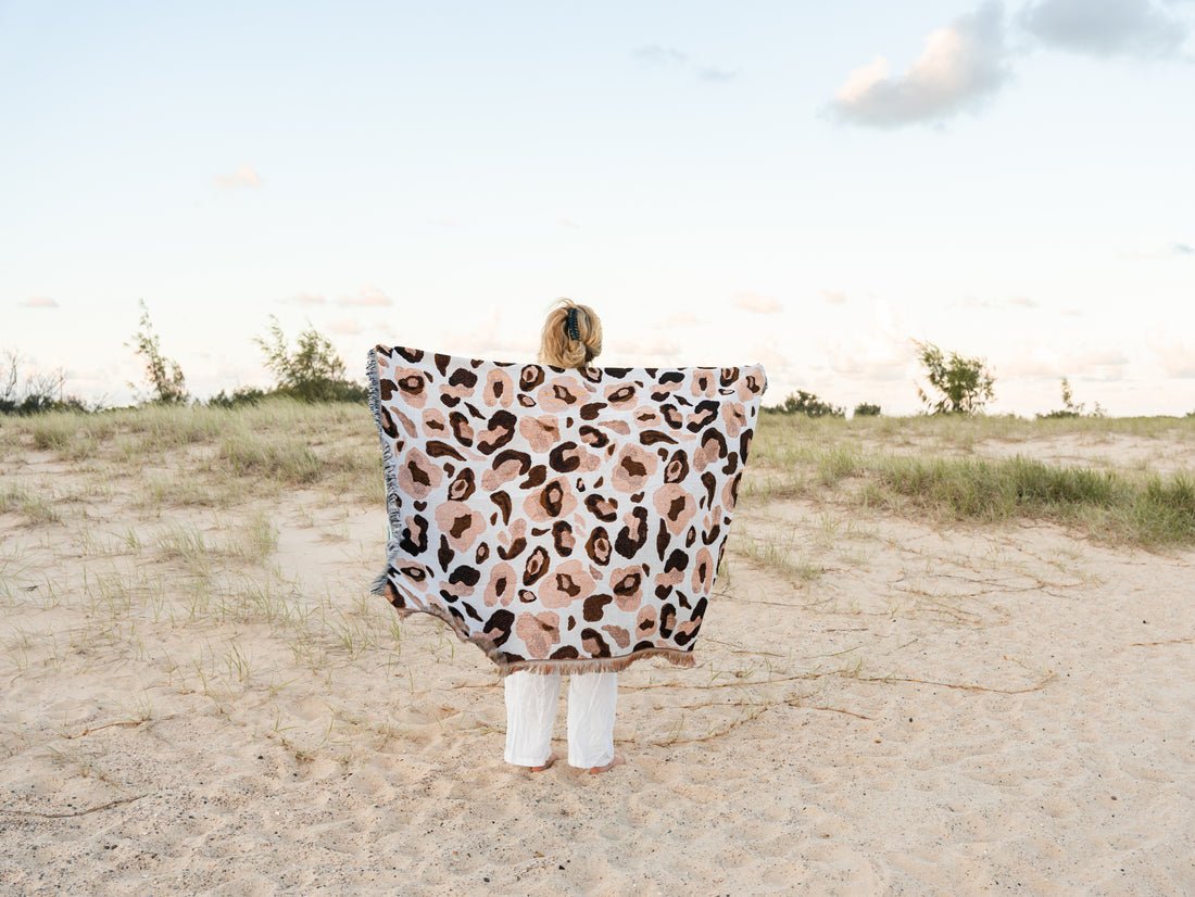 Woven Rug/Blanket - Luxe Leopard