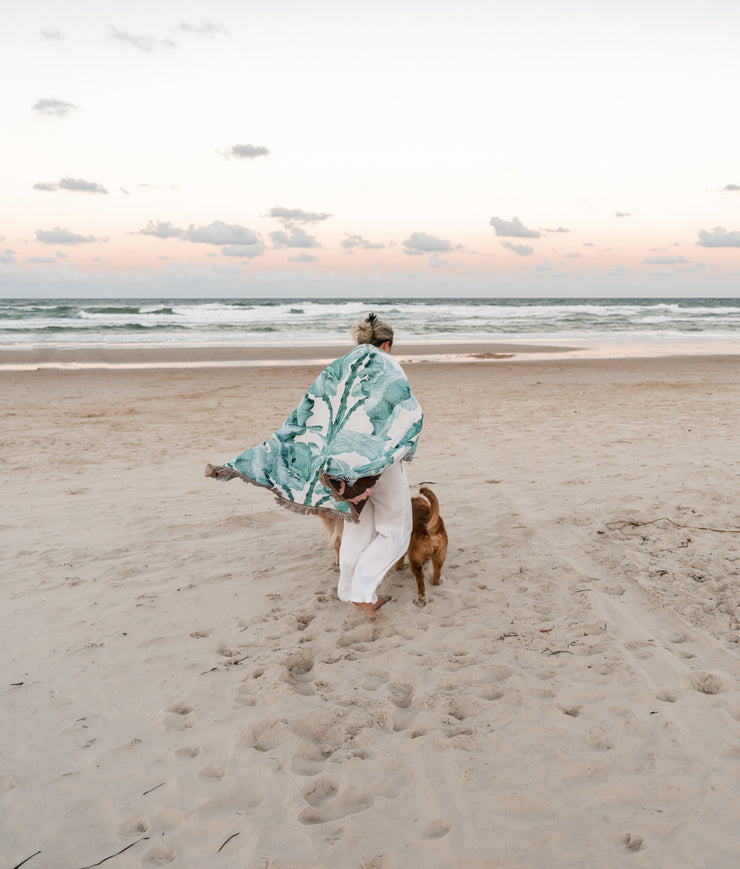 Woven Rug/Blanket - Shake It Like A Palm Palm