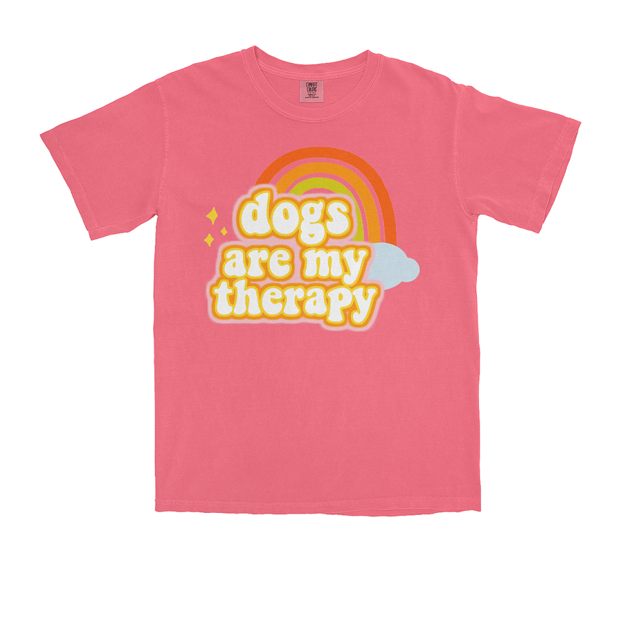 Dogs Are My Therapy - Vintage Tee (Watermelon)