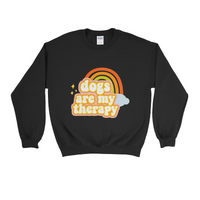 Dogs Are My Therapy - Jumper (Black)