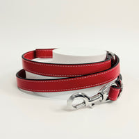 Vegan Leather Lead - Red