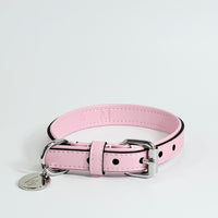 Vegan Leather Collar - Pastel Pink