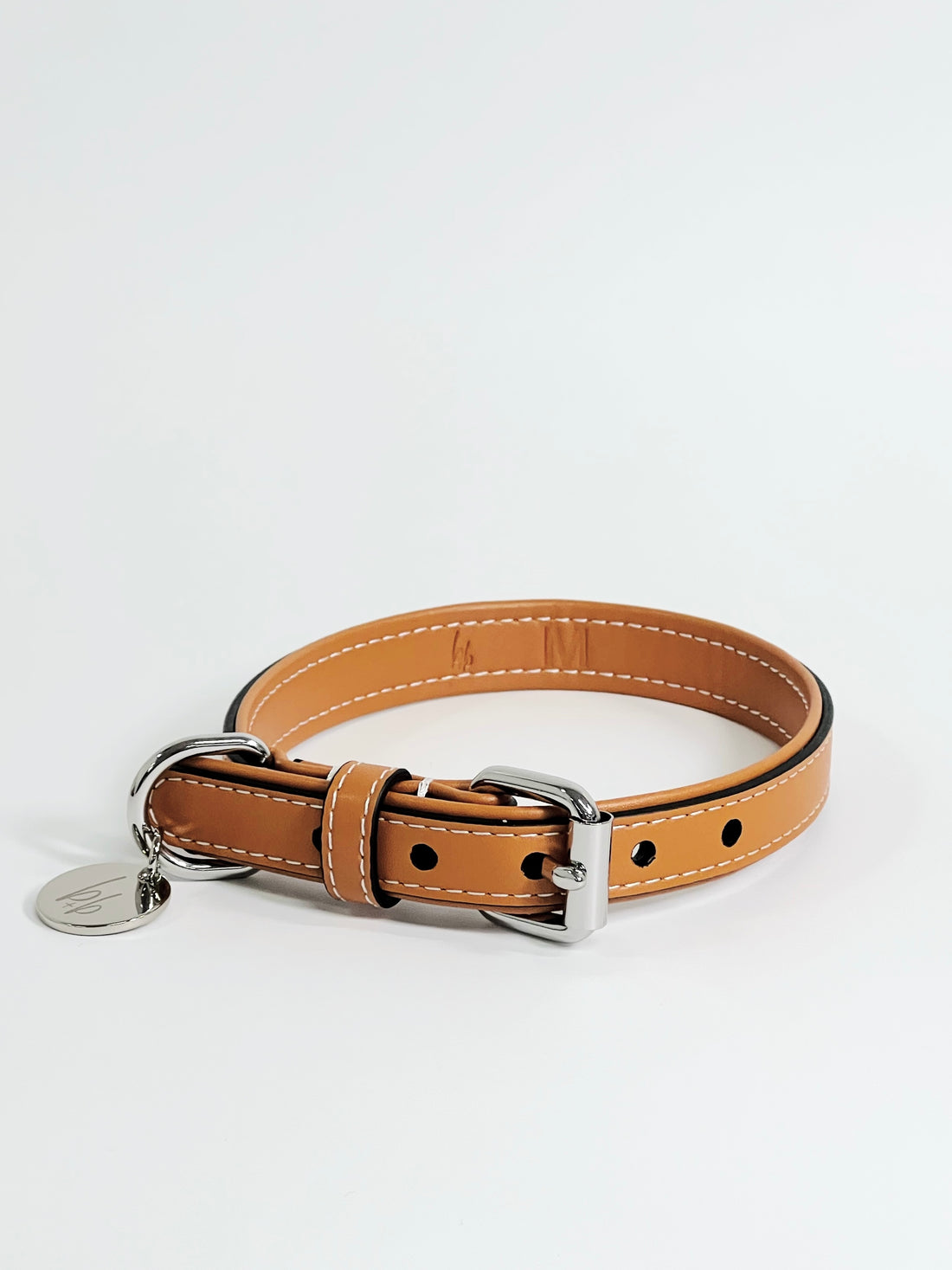 Dog brown leash with buckle lock