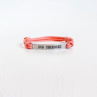 Dog Obsessed Bracelet - Pink